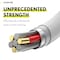 Overtime iOS Compatible Charger Set of 3, 10ft USBC iPhone Charger Cable, USB Type C to Lightning Cable, White OTDCIPUSBTC10WHX3 - alternate 3